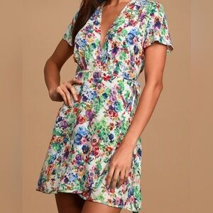 Floral Wrap Dress
